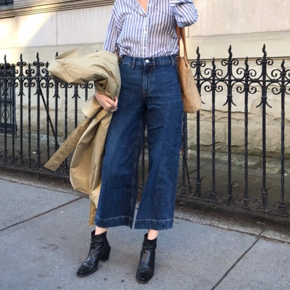 Everlane Denim Drop Edition 02 Wide Leg Cropped
